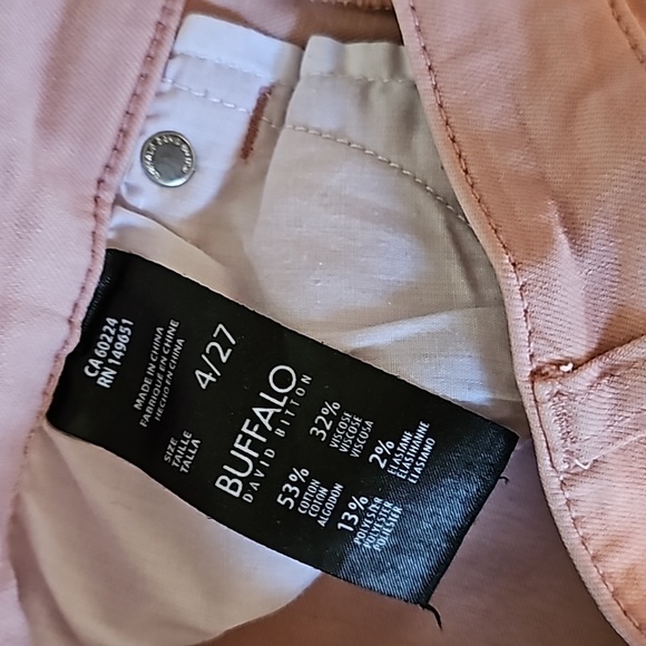 STUNNING BUFFALO DAVID BITTON AUBREY PINK SKINNY ANKLE JEANS - Picture 5 of 9